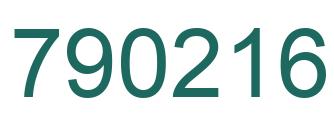 Número 790216 imagen verde