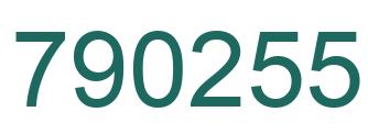 Número 790255 imagen verde