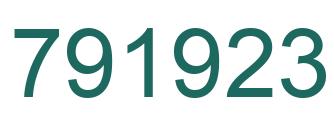 Número 791923 imagen verde