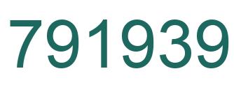 Número 791939 imagen verde