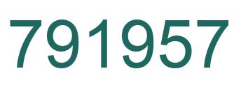 Número 791957 imagen verde