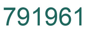 Número 791961 imagen verde