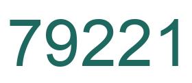 Número 79221 imagen verde