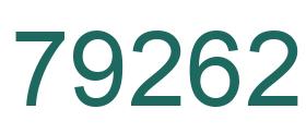 Número 79262 imagen verde