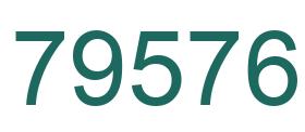 Número 79576 imagen verde
