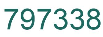 Number 797338 green image