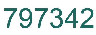 Number 797342 green image