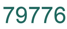 Número 79776 imagen verde