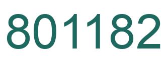 Número 801182 imagen verde