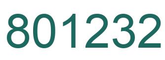 Number 801232 green image