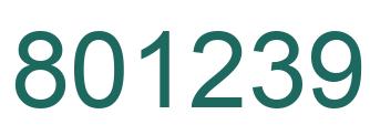 Número 801239 imagen verde