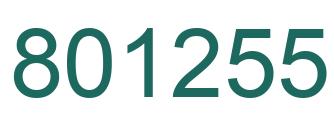 Número 801255 imagen verde