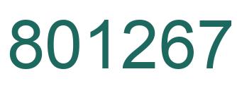 Number 801267 green image