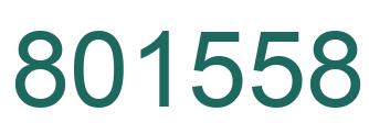Number 801558 green image