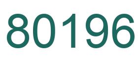 Número 80196 imagen verde