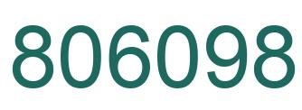 Number 806098 green image
