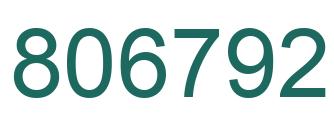Número 806792 imagen verde