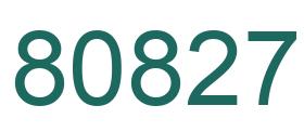 Número 80827 imagen verde