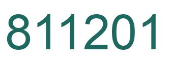 Número 811201 imagen verde