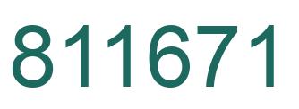 Número 811671 imagen verde