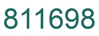 Número 811698 imagen verde
