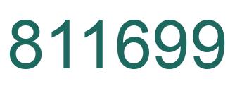 Number 811699 green image