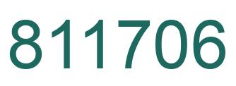 Number 811706 green image