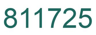 Número 811725 imagen verde