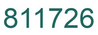 Número 811726 imagen verde
