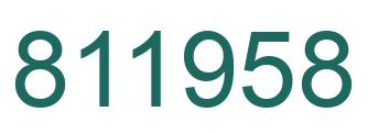 Número 811958 imagen verde