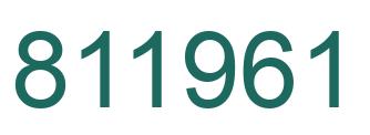 Número 811961 imagen verde