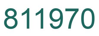 Número 811970 imagen verde