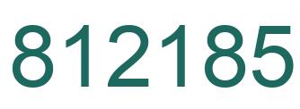 Number 812185 green image