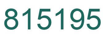 Number 815195 green image
