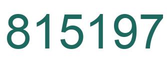 Number 815197 green image