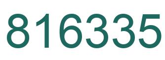 Number 816335 green image