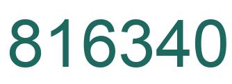 Número 816340 imagen verde