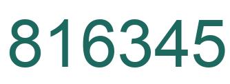 Número 816345 imagen verde