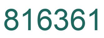 Number 816361 green image