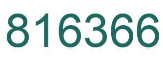 Number 816366 green image
