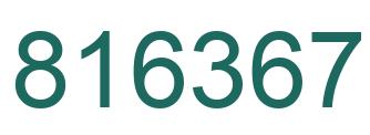 Number 816367 green image