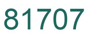 Number 81707 green image
