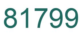 Number 81799 green image