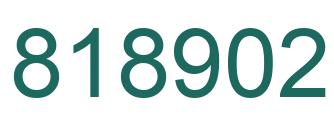 Number 818902 green image