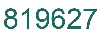 Número 819627 imagen verde