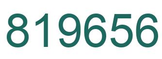 Number 819656 green image