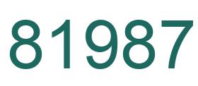 Número 81987 imagen verde