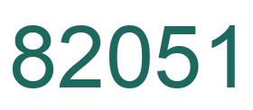 Número 82051 imagen verde