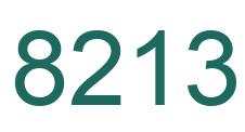 Number 8213 green image