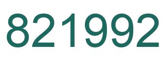 Número 821992 imagen verde